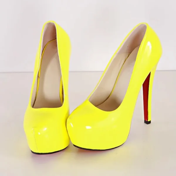 Sexy Party Pumps Stiletto Fashion Leather High Heels Shoes - Image 7