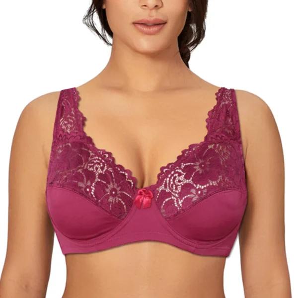 Hot And Sexy Top Perspective Plus Size Lingerie Lace Bra - Image 6