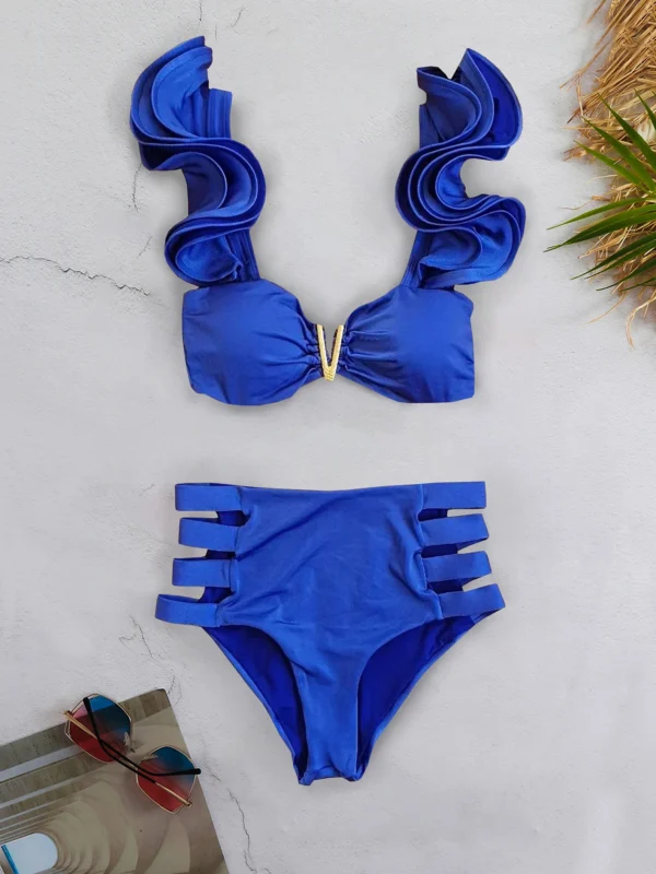 New Floral Low Waist  Brazilian Suits Beachwear Bikini Set - Image 11