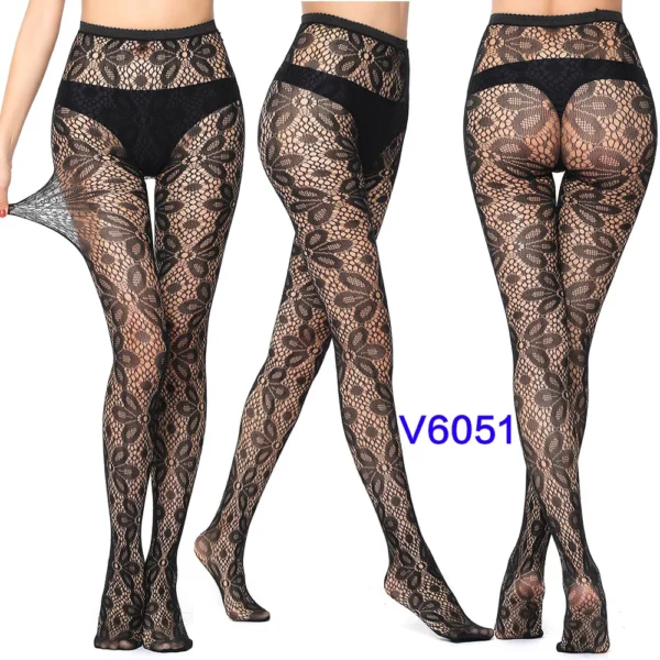 Sexy Fishnet Black Gothic Lace Tights Stocking - Image 15