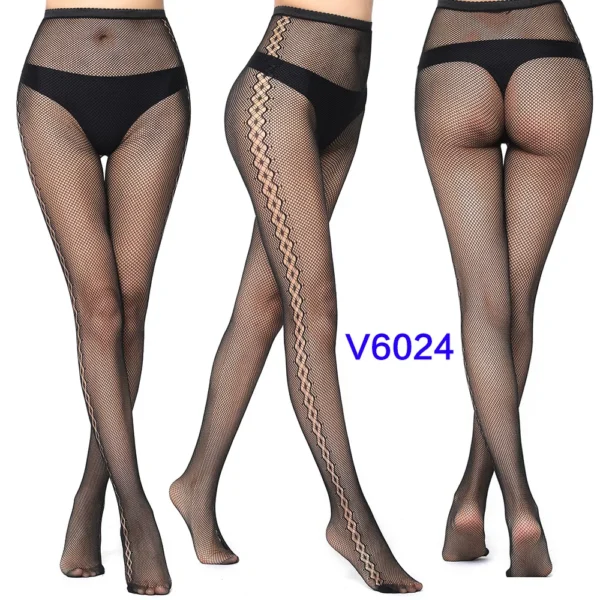 Sexy Fishnet Black Gothic Lace Tights Stocking - Image 16