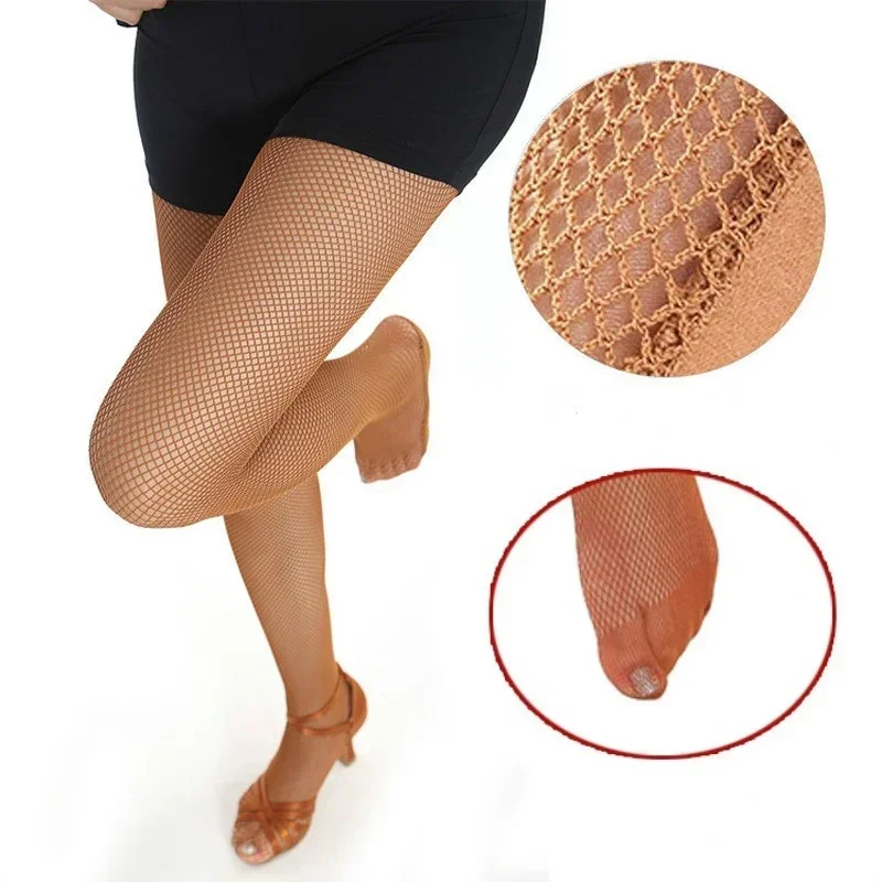 Very Elegant Sexy Hard Yarn Elastic Latin Dance Fishnet Stockings