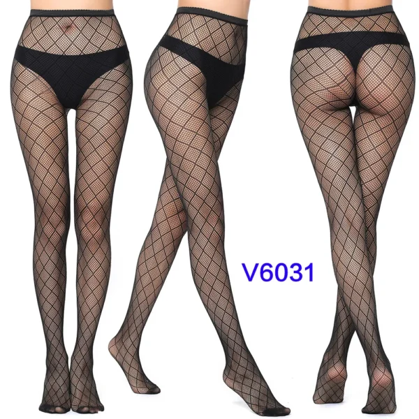 Sexy Fishnet Black Gothic Lace Tights Stocking - Image 10