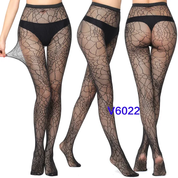 Sexy Fishnet Black Gothic Lace Tights Stocking - Image 13