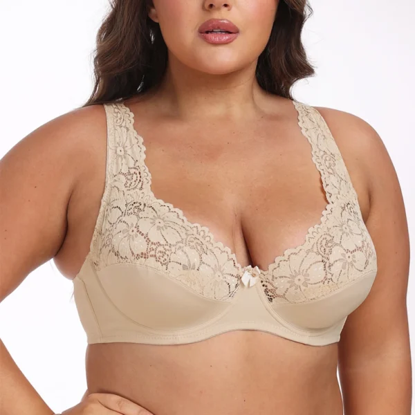 Hot And Sexy Top Perspective Plus Size Lingerie Lace Bra - Image 4