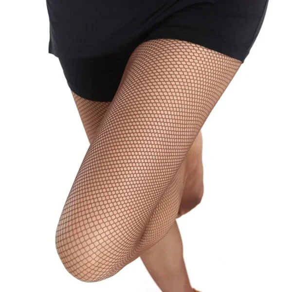 Very Elegant Sexy Hard Yarn Elastic Latin Dance Fishnet Stockings - Image 6