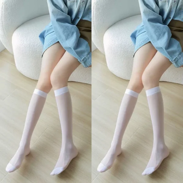 Sexy High Over Knee Nylon Long Hosiery Fishnet Stocking - Image 15