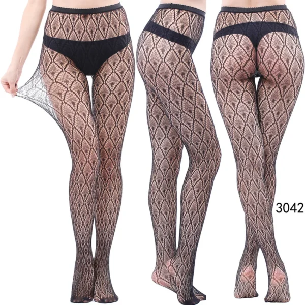 Sexy Fishnet Black Gothic Lace Tights Stocking - Image 4