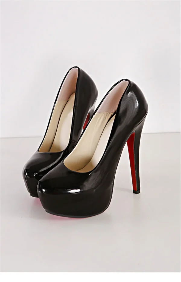 Sexy Party Pumps Stiletto Fashion Leather High Heels Shoes - Image 14