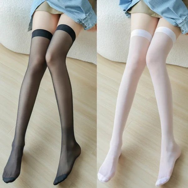 Sexy High Over Knee Nylon Long Hosiery Fishnet Stocking - Image 9