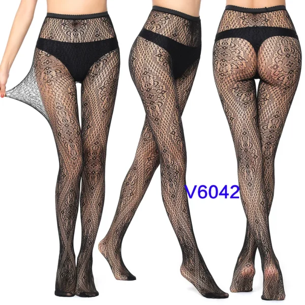 Sexy Fishnet Black Gothic Lace Tights Stocking - Image 30