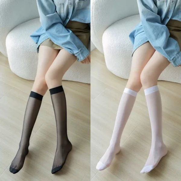 Sexy High Over Knee Nylon Long Hosiery Fishnet Stocking - Image 16