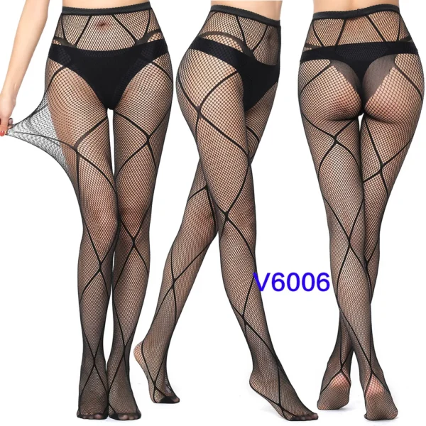 Sexy Fishnet Black Gothic Lace Tights Stocking - Image 21